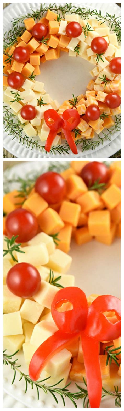 These christmas appetizers are perfect for kicking off christmas dinner or a festive holiday party. Holiday Cheese Wreath ~ An easy and festive Holiday Cheese ...