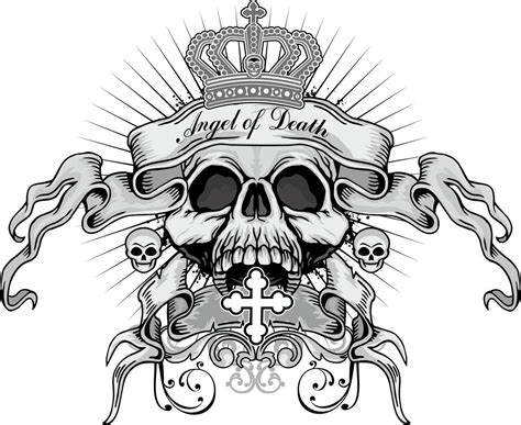 Grunge Skull Coat Of Arms 381782 Vector Art At Vecteezy