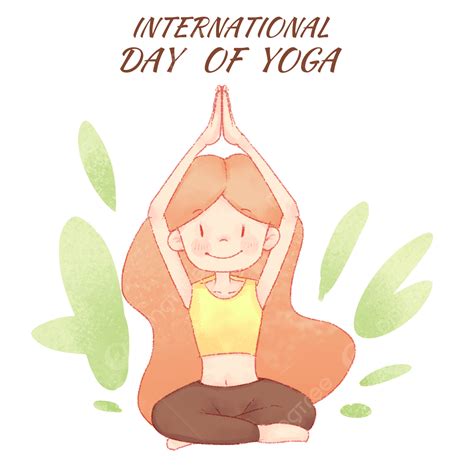 World Yoga Day Png Transparent Cute Cartoon World Yoga Day Girl World