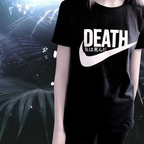 deathnike japanese t shirt tumblr inspired softgrunge daddy japanese tshirt t shirts for
