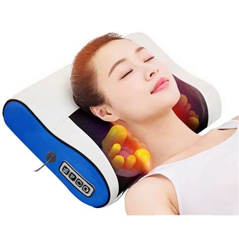 aquecimento infravermelho pescoço ombro para trás corpo massagem elétrica travesseiro shiatsu