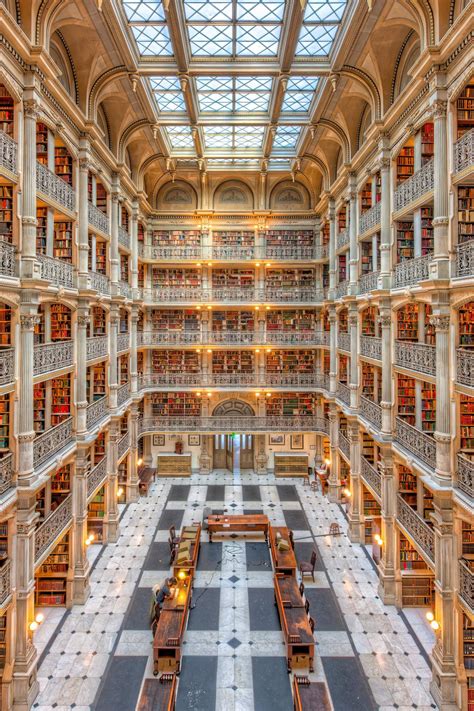 the most beautiful libraries in the world beautiful library library architecture peabody library