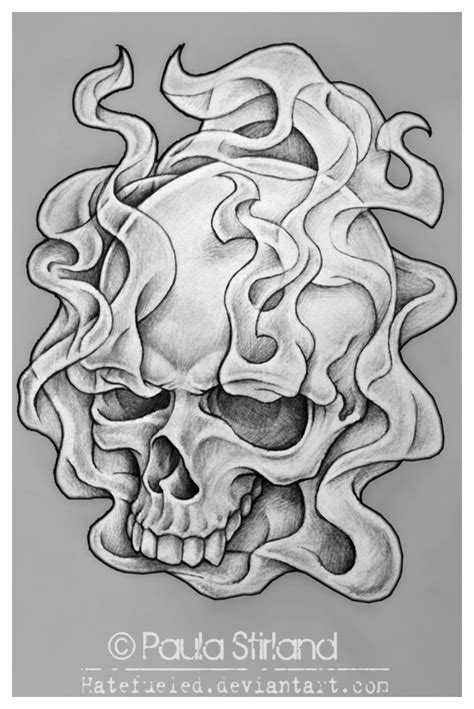 Skull Tattoo Smoke Viraltattoo