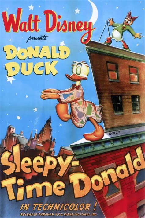 Donald Duck Sleepytime Donald Walt Disney Disney Films Disney Pixar