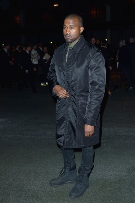 Kanye West Celebrities Front Row At Paris Fashion Week Fall 2014