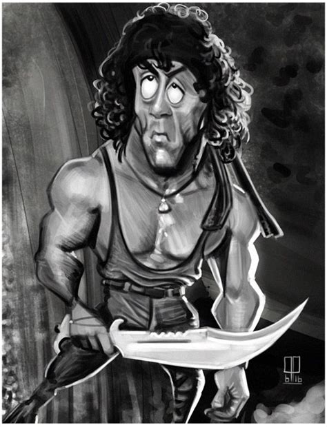Check out amazing rambo artwork on deviantart. Sylvester Stallone Rambo | Celebrity caricatures ...