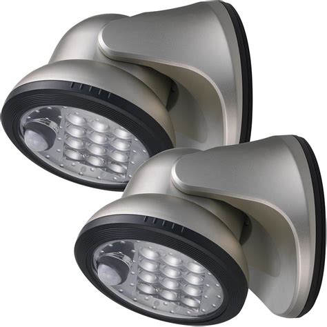 Light It 12 Light Silver Motion Activated Outdoor Integrated Led