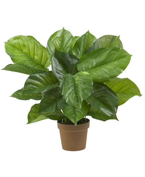 Nearly Natural Large Leaf Philodendron Silk Plant Real Touch Macys