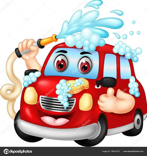 Recuerda esta sensación de conducir un auto mirando nuestros gifs. Desenhos Animados Engraçados Carro Vermelho Lavar Corpo Com Sorriso Polegar — Vetores de Stock ...