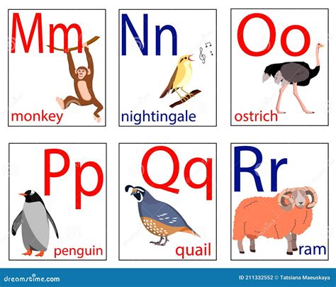 Tarjetas Para Niños Con Letras E Imágenes De Animales Para Aprender El