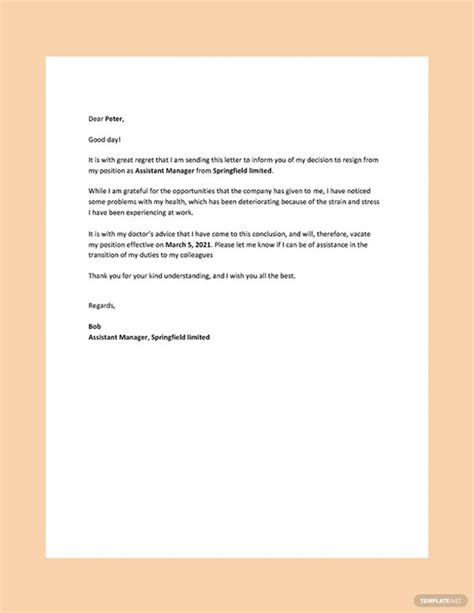 59 Simple Resignation Letter Templates Pdf Doc