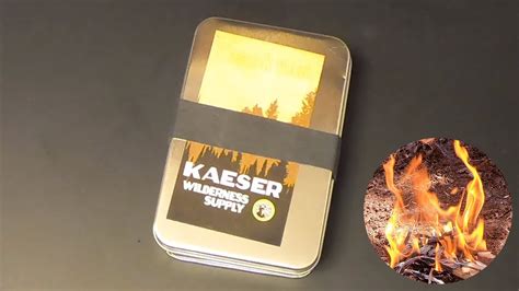 Kaeser Fire Starter Survival Kit Youtube