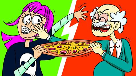 Fight Over Pizza Funny Animation Cartoon Lanny And Danny Youtube