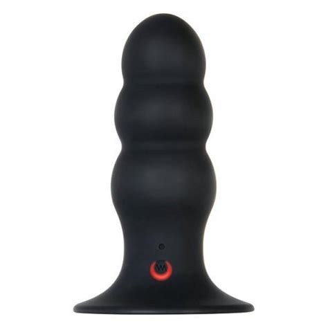 Evolved Kong Large Rechargeable Anal Plug With Remote Black Sex