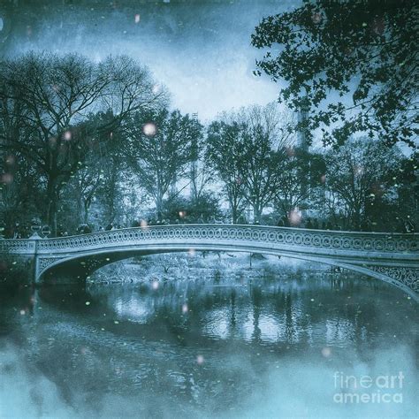 Bow Bridge In Winter Central Park New York Photograph By Miriam Danar