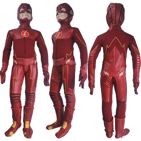 Déguisements Costumes Barry Allen Costume The Flash Saison 4 Cosplay Costume Outfit Masque Set
