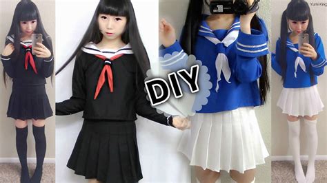 Diy Japanese Anime School Uniform Diy Easy Long Sleeve Seifuku Diy