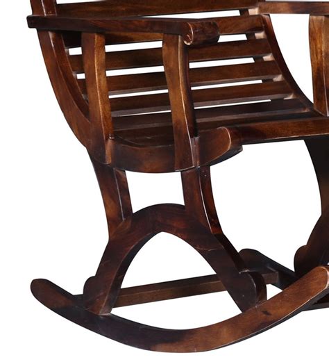 Buy Wellesley Solid Wood Rocking Chair In Provincial Teak Finish By