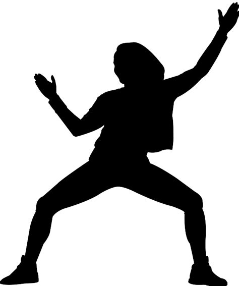 Zumba Silhouette Free Vector Silhouettes
