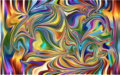 Wallpaper Distorted Psychedelic Free Vector Graphic On Pixabay