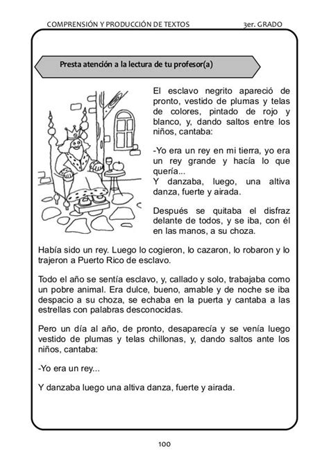 Lecturas Para El Tercer Grado De Primaria Lectura De Tercer Grado