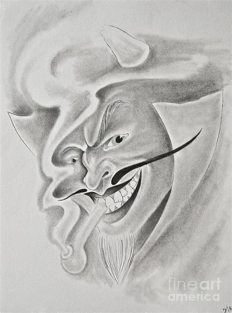 Devil With Pipe Drawing By Photos By Staci Art By Douglas Pixels