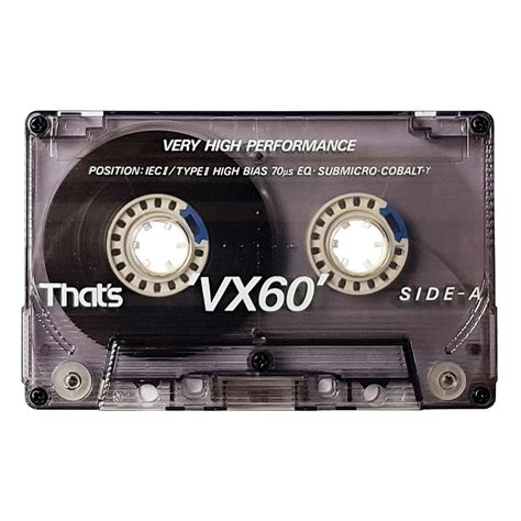 Thats Vx60 Chrome Blank Audio Cassette Tapes Retro Style Media