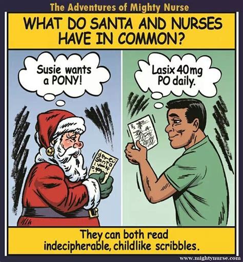 What Do Santa And Nurses Have In Common Lmao Mighty Nurse Nurse