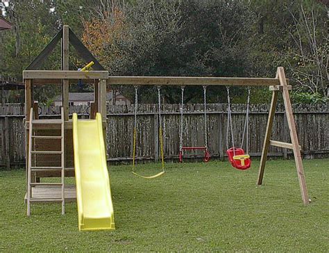 Apollo Redwood Fort Swingset And Diy Plans Gallery Swing Set Plans