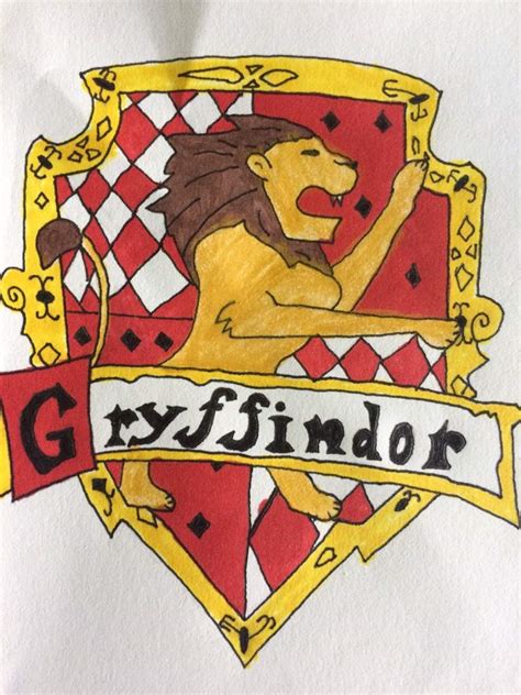 Gryffindor Logo Simple Drawing Img Ultra
