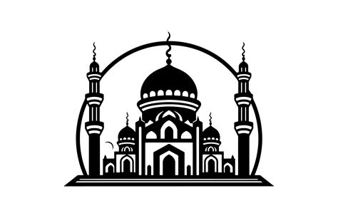 Mosque Outline Vector Illustration Free Graphic By Gfxexpertteam