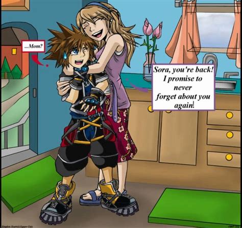 Sora And His Mom Kingdom Hearts Kingdom Hearts Funny Kingdom Hearts Art