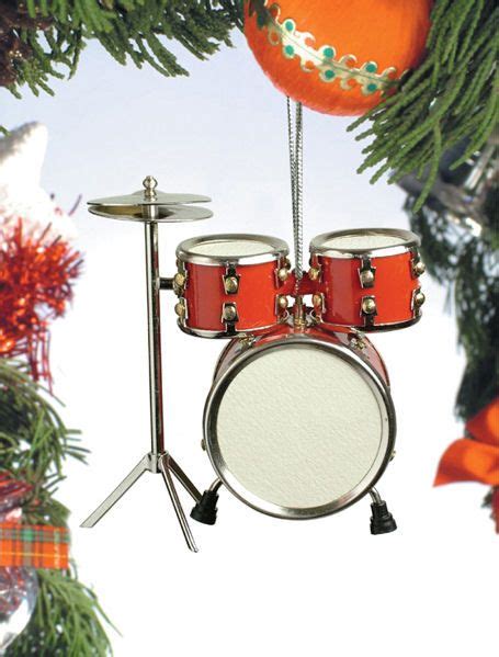 Red Drum Set Ornament Item 560024 The Christmas Mouse Hanging