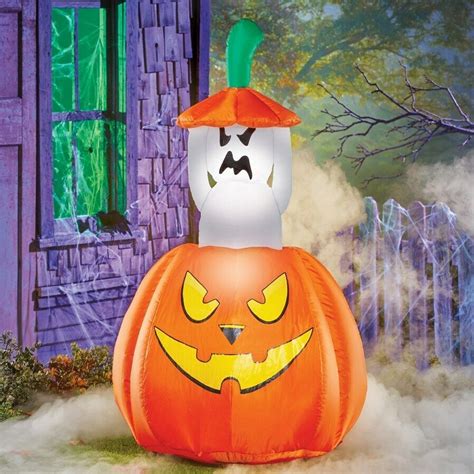 Airblown Inflatable Lighted Pop Up Animated Ghost Halloween Decoration
