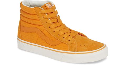 Vans Sk8 Hi Reissue Sneaker In Orange Lyst