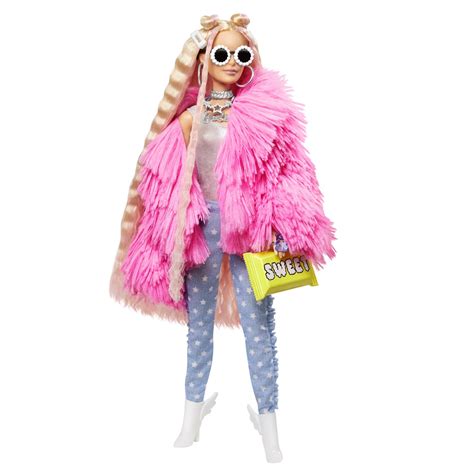 barbie extra poupée cheveux roses mattel · jouets · el corte inglés