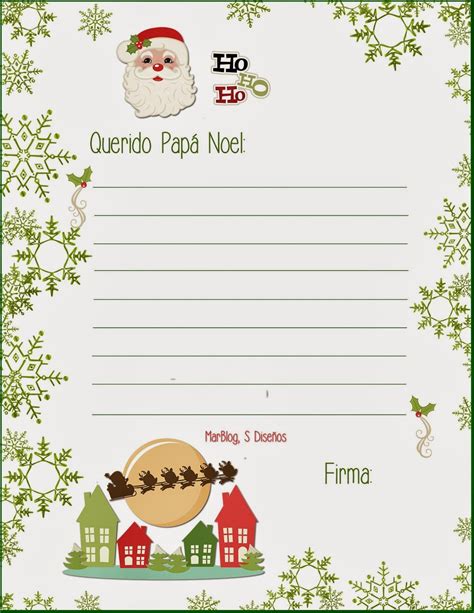 Marblogs Diseños Cartas Para Escribir A Papá Noel Gratuitas Carta A