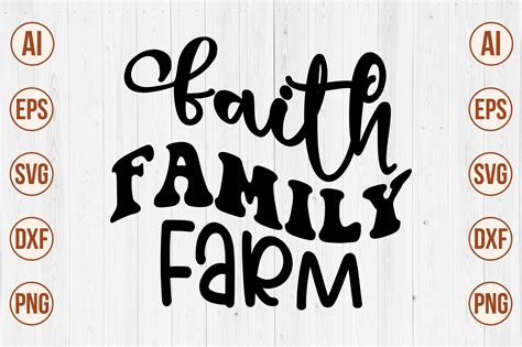 Faith Family Farm Graphic by momenulhossian577 · Creative Fabrica
