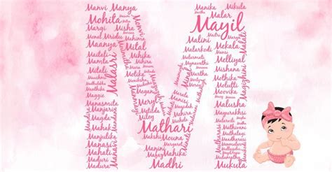 From the name of the animal. Baby Girl Names Starting with M, M Alphabet Letter Name ...