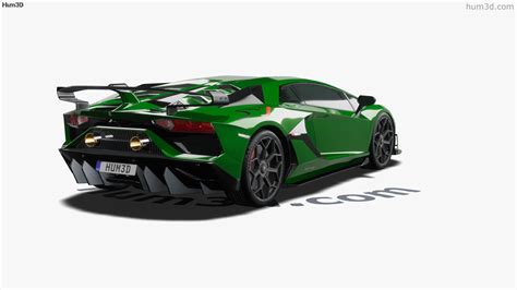 360 View Of Lamborghini Aventador Svj Coupe 2020 3d Model 3dmodels Store