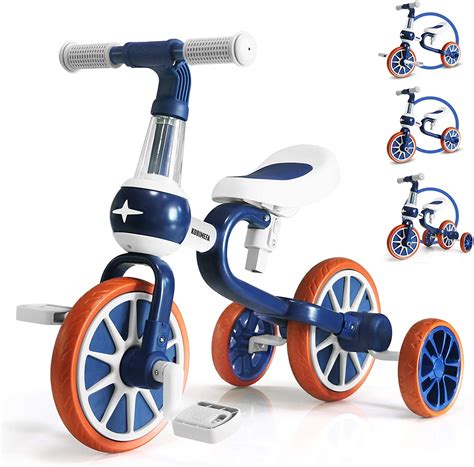 Korimefa 4 In 1 Baby Balance Bike For 2 4 Years Old Kids Trike With