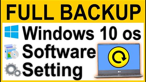 How To Backup Windows 10 Os Full Recovery And Restore Setup Youtube