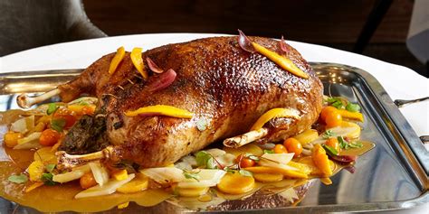Roast Goose Recipe With Swede And Citrus Great British Chefs