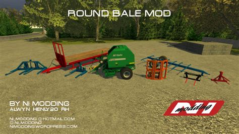 FS Round Bale Mod v Balers Mod für Farming Simulator