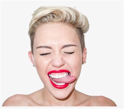 Miley Cyrus Tongue Png Svg Library Library Miley Cyrus Sticking Her Tounge Out PNG Image