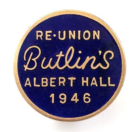 Sally Bosleys Badge Shop Butlins Royal Albert Hall Re Union Badge