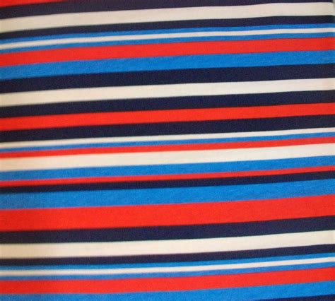 Red White And Blue Stripe Knit Fabric Perfect For 4th Of July