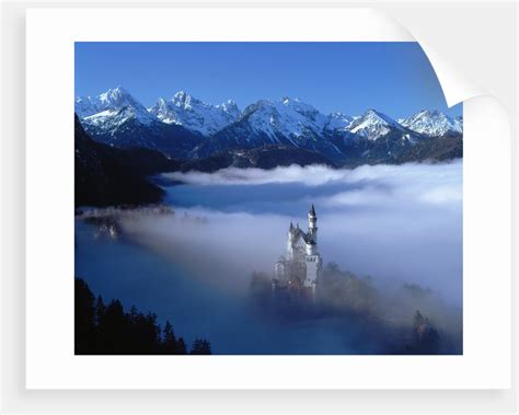Neuschwanstein Castle Surrounded In Fog Posters And Prints By Corbis