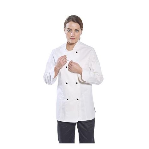 Portwest Rachel Ladies Short Sleeve Chefs Jacket Personal Protective