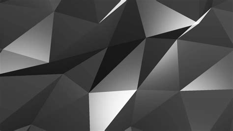 Abstract Triangles Geometric Black And White Background Stock Footage